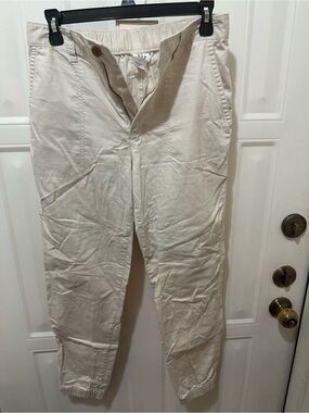 GAP Cream Elastic Cuff Women’s Track Joggers